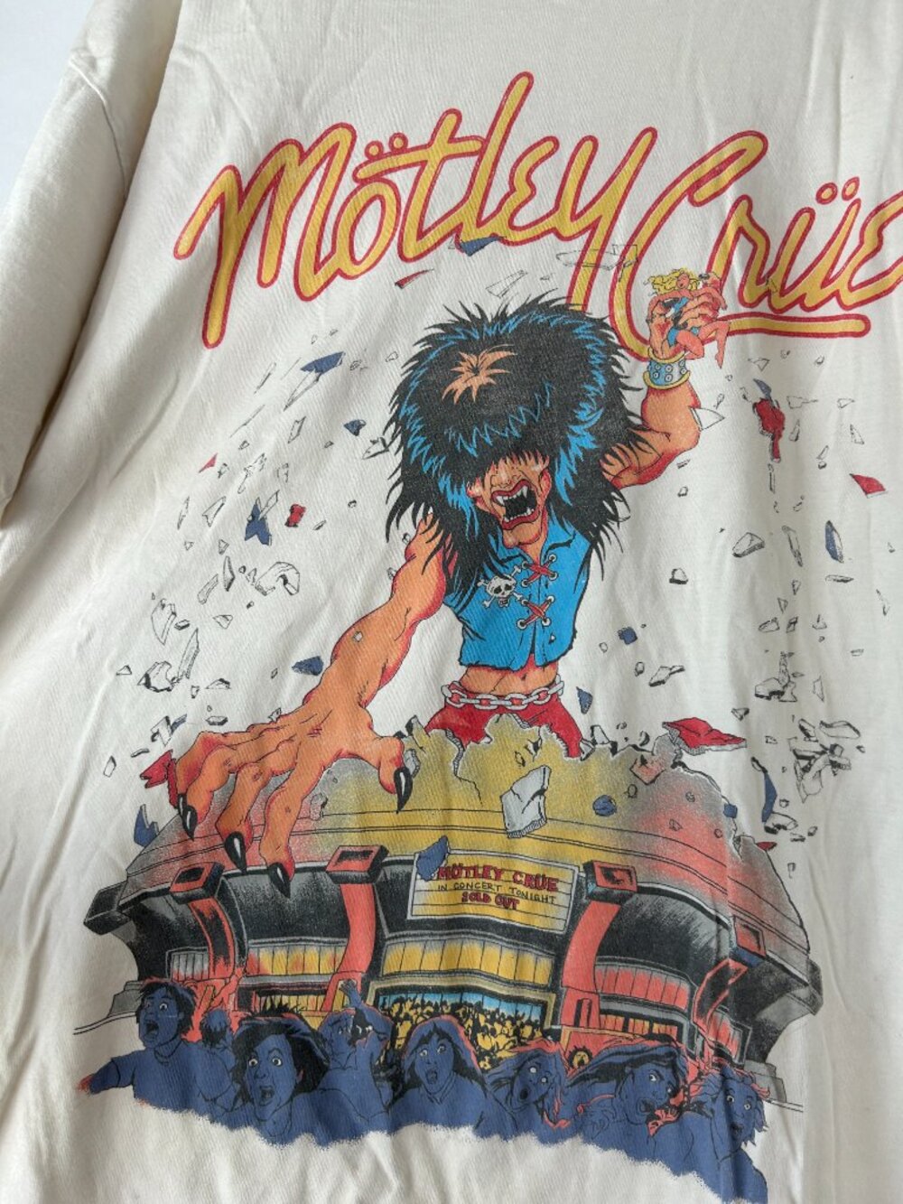 DayDreamer Motley Crue Concert T shirt XS Oversized Shabby